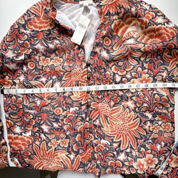 PILCRO ANTHROPOLOGIE New Tavi Floral Small Long Sleeve Blouse - Picture 10 of 11